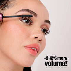 Benefit BADgal Bounce lashes achieve a fuller-volume look after application.