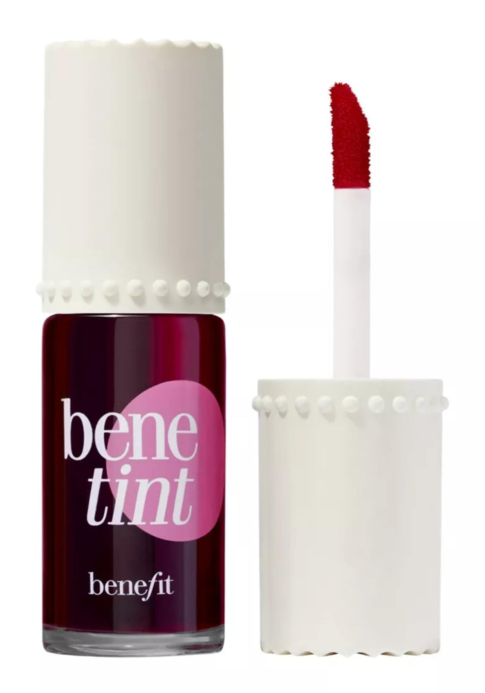 Benefit Bene Tint doe-foot applicator enables precise lip application.