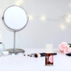 Benefit Benetint application technique shows blending for even coverage