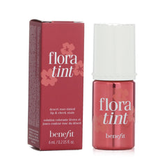 Benefit Benetint cheek stain swatch shows buildable desert-rose tint for natural blush