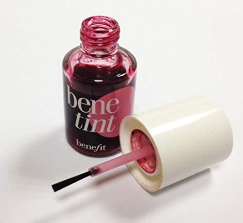 Benefit Benetint swatch and texture on skin showing blendable color benefit
