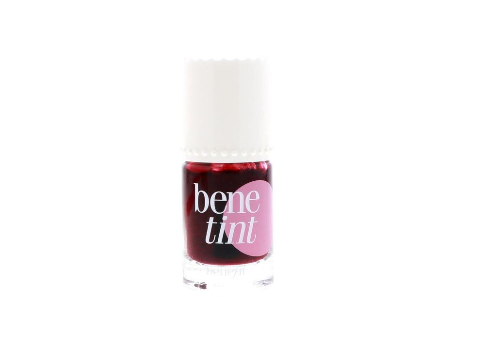 Benefit Benetint under lipstick base enhances staying power and dewy glow.