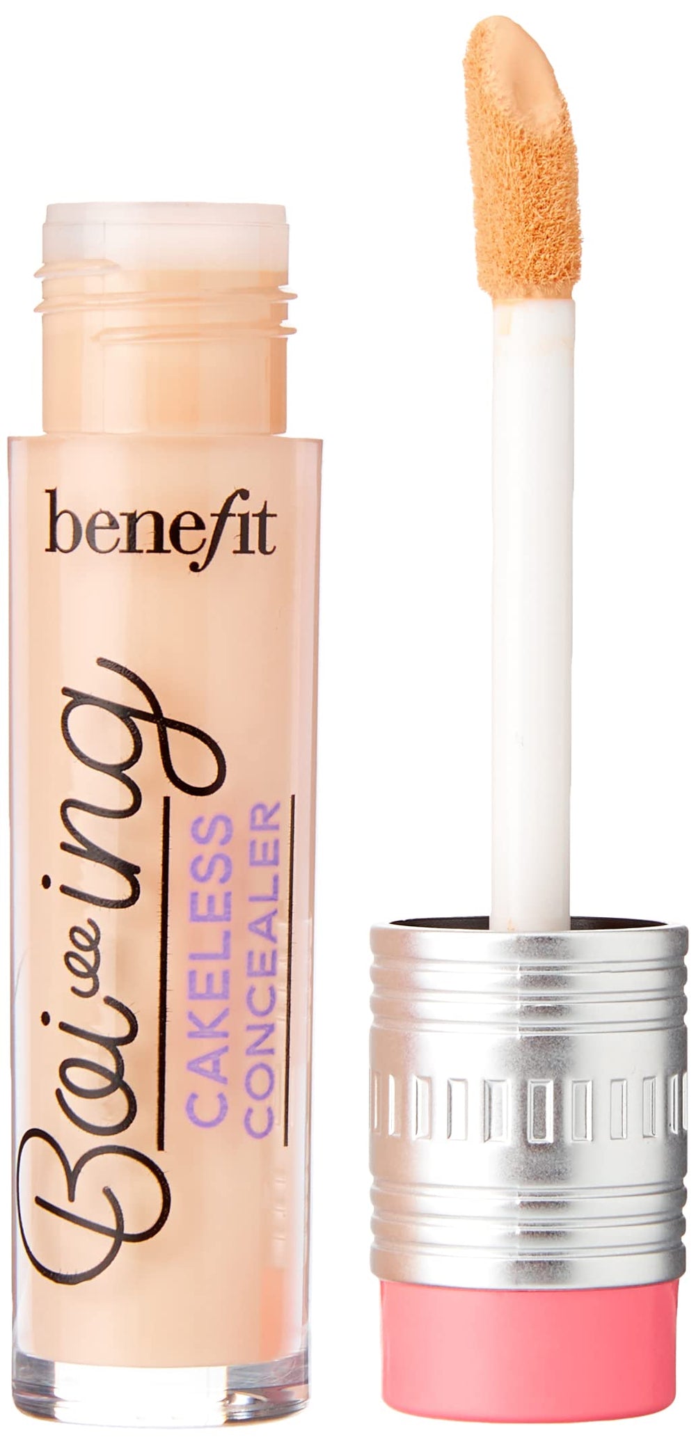 Benefit boi-ing concealer open tube with creamy texture close-up for smooth blend