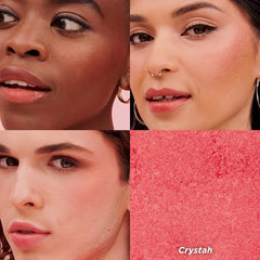 Benefit texture close-up revealing silky-soft, fine-milled powder