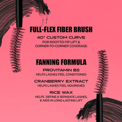 40-degree curve brush lifts lashes with corner-to-corner reach