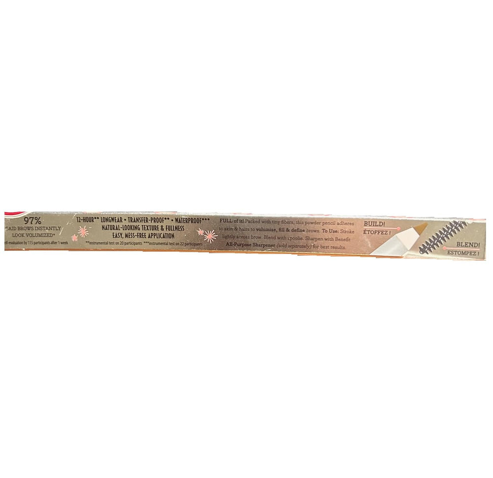 Benefit Gimme Brow applied on eyebrow showing natural fuller definition