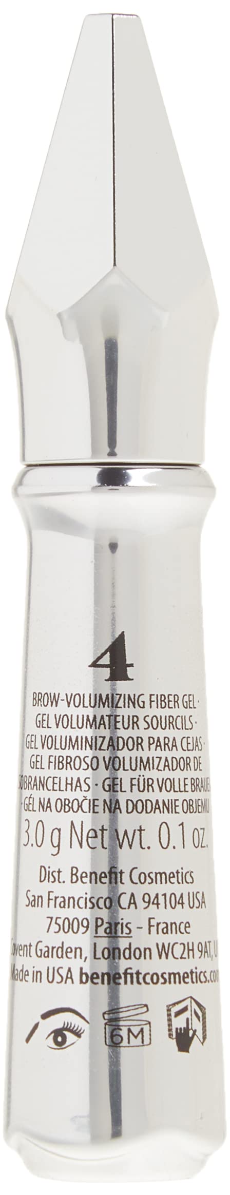 Before and after comparison using Benefit Gimme Brow shows fuller brows.