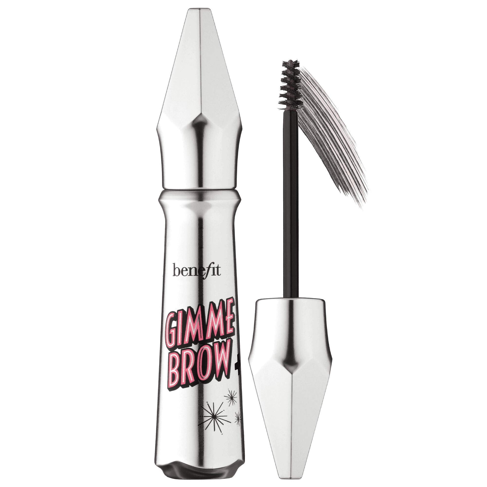 Benefit Gimme Brow Cool Grey tint with microfibers for natural fullness and defined brows.