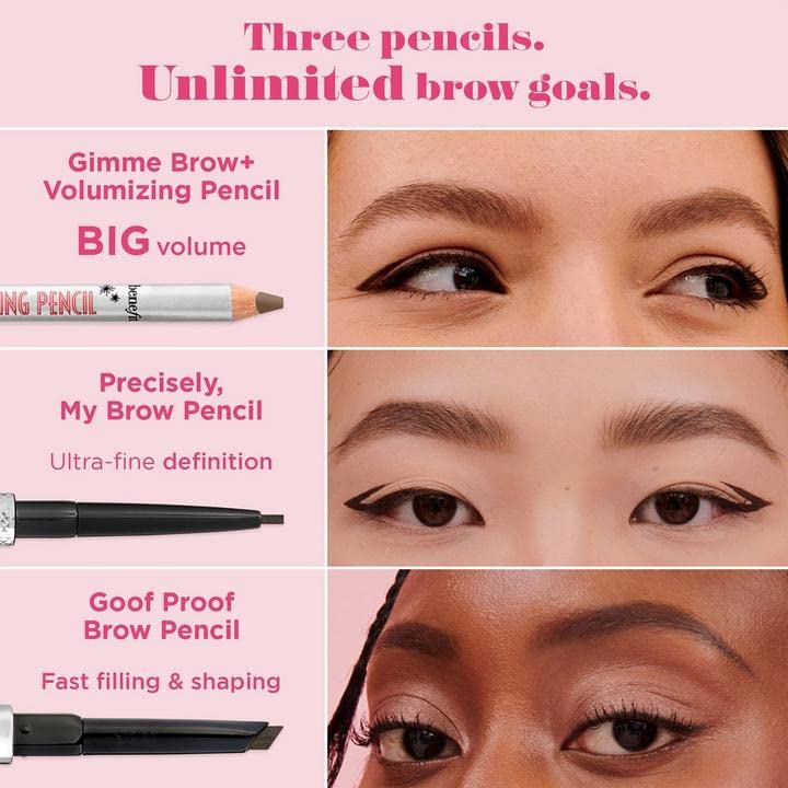 Benefit Gimme Brow size comparison in hand showing portable convenience