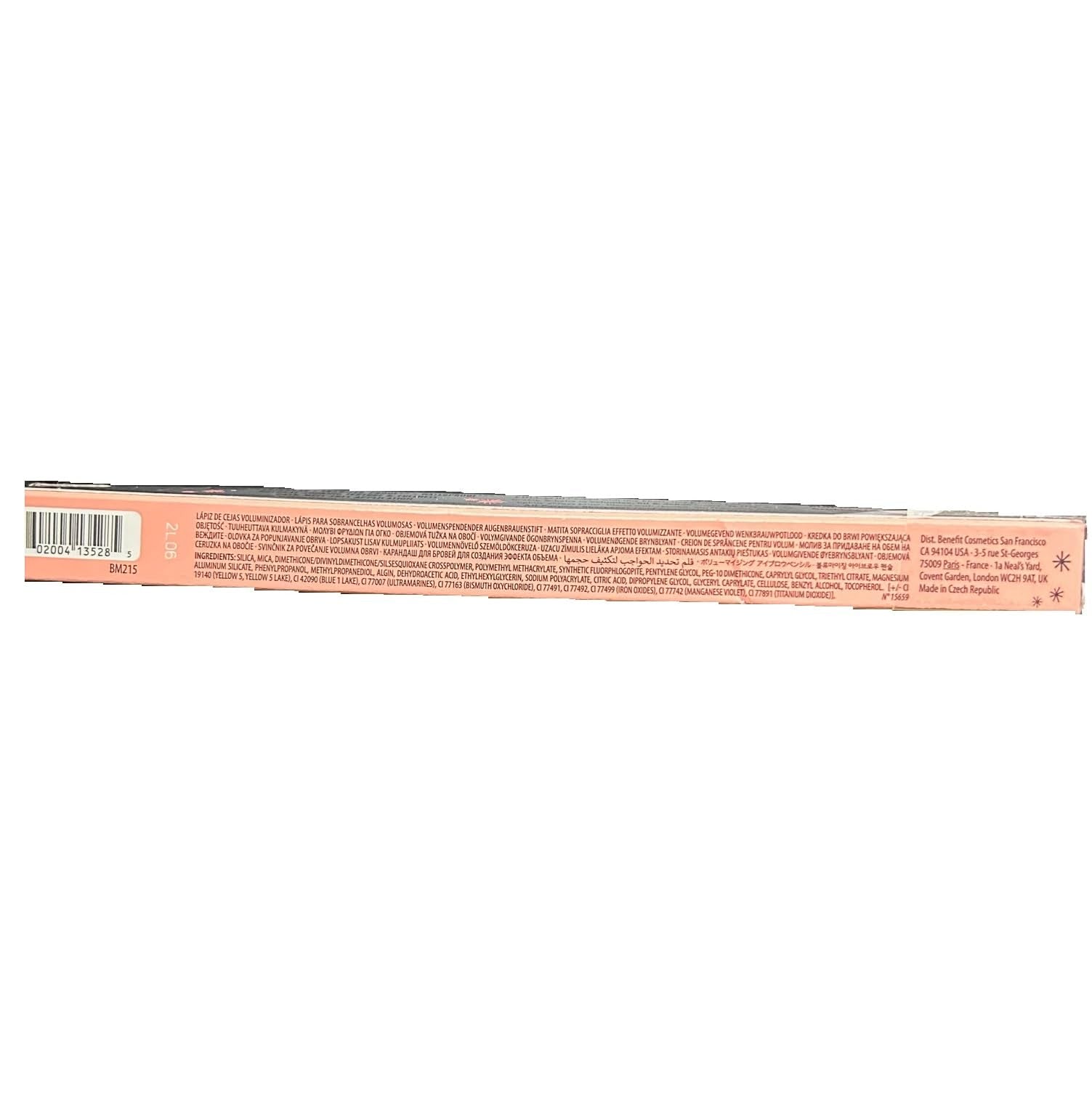 Benefit Gimme Brow slim tip close-up demonstrating precise hair-like strokes