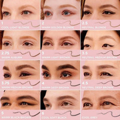 Benefit Gimme Brow spoolie blending brows for soft, seamless finish