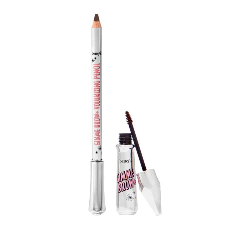 Benefit close-up of pencil and gel texture demonstrating natural volumizing fibers