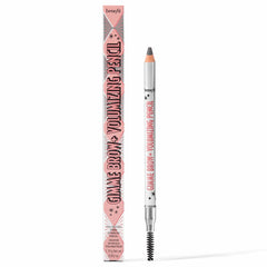 Benefit pencil front packaging showing product and shade for easy identification and portability