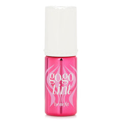 Benefit gogo tint front packaging showing applicator and vibrant cherry color