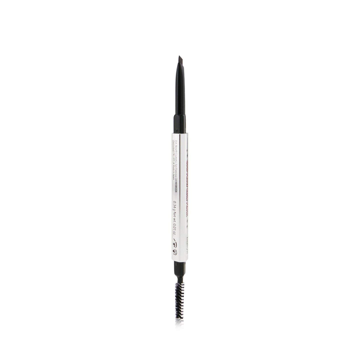 Benefit Goof Proof Brow Pencil application showing precise shape for natural-looking brows and effortless blending.