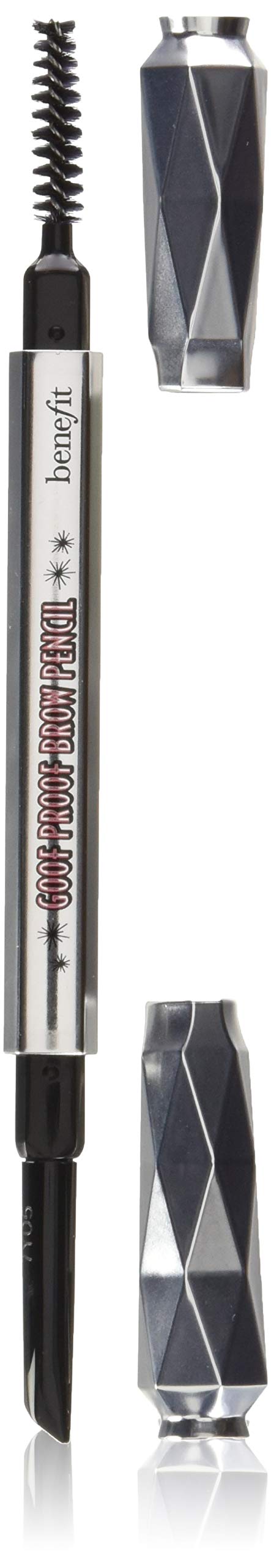 Benefit Goof Proof Brow Pencil front packaging showing shade 4 and compact design for easy use
