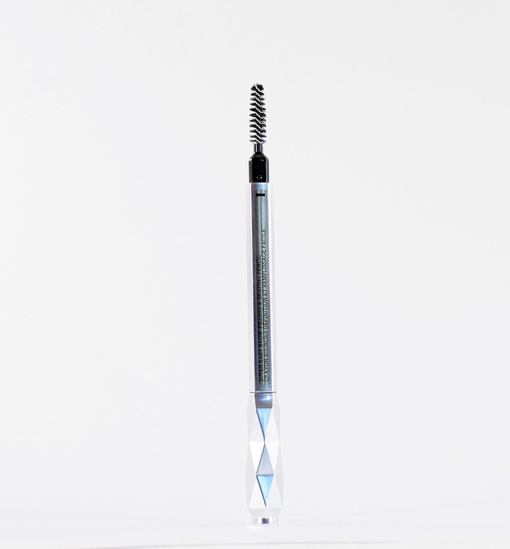 Benefit spoolie detail demonstrating blending and natural finish on brows
