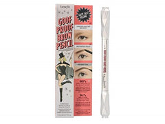 Swatch of Benefit Goof Proof Shade 4 on skin showing neutral-cool medium brown and blendability