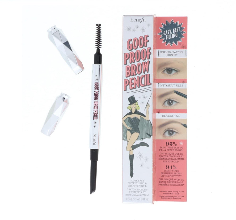 Benefit Goof Proof Brow Pencil tip demonstrating precise shaping for natural definition