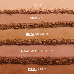 Benefit Hoola brush swipe showing buildable matte pigment payoff
