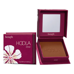 Benefit Hoola compact front view showing sleek packaging and brand logo