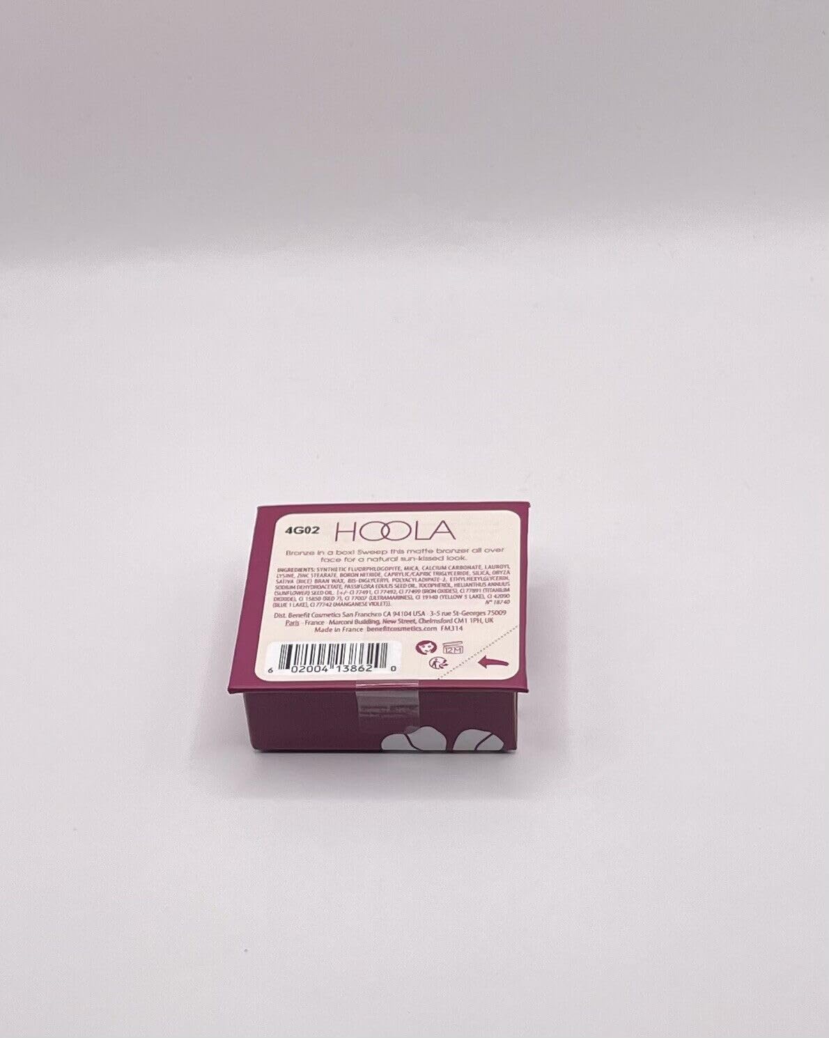 Benefit Hoola Matte Bronzer mini contour illustrates under-cheekbone sculpt for subtle dimension.