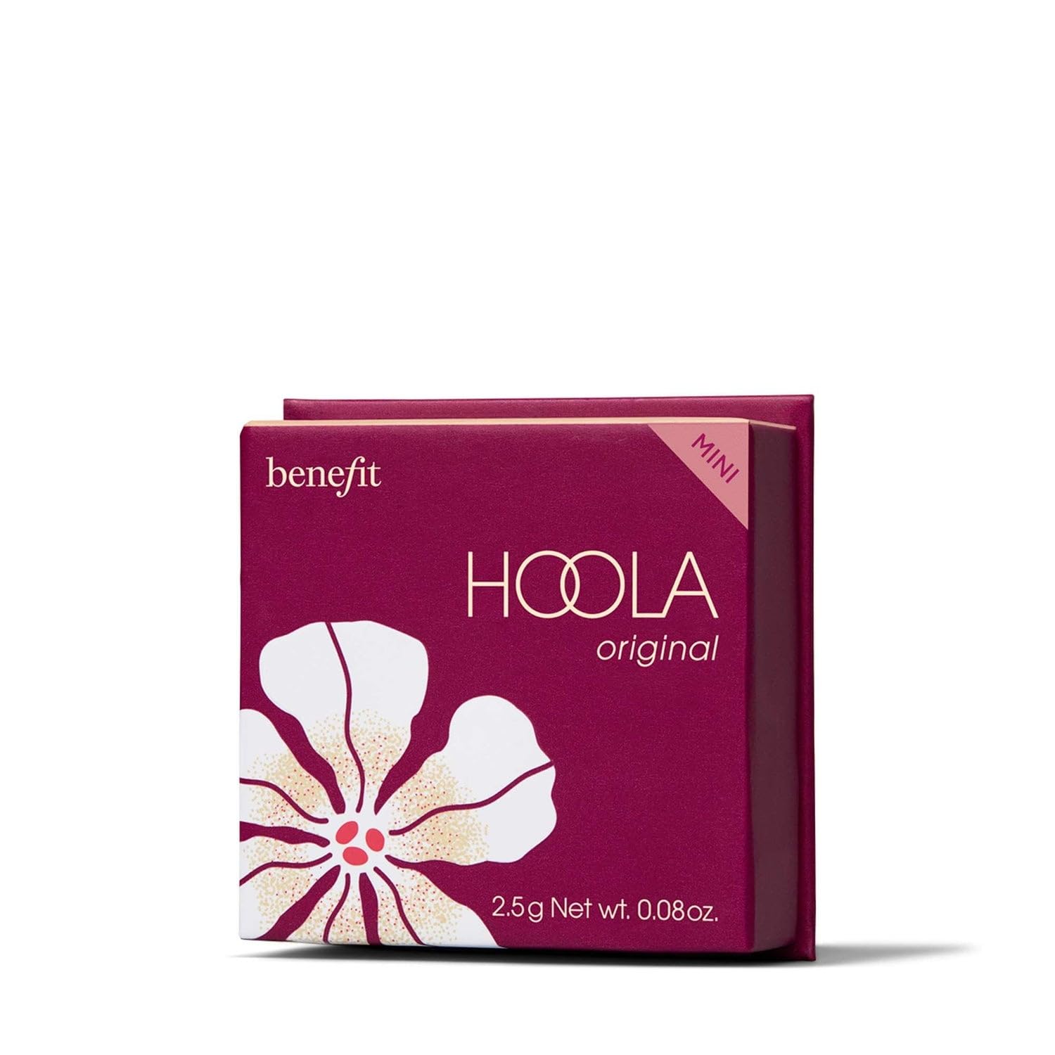 Benefit Hoola mini brush included helps you blend for natural matte color.