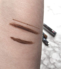 Benefit mini Ka-BROW! pomade texture close-up demonstrating creamy, blendable finish