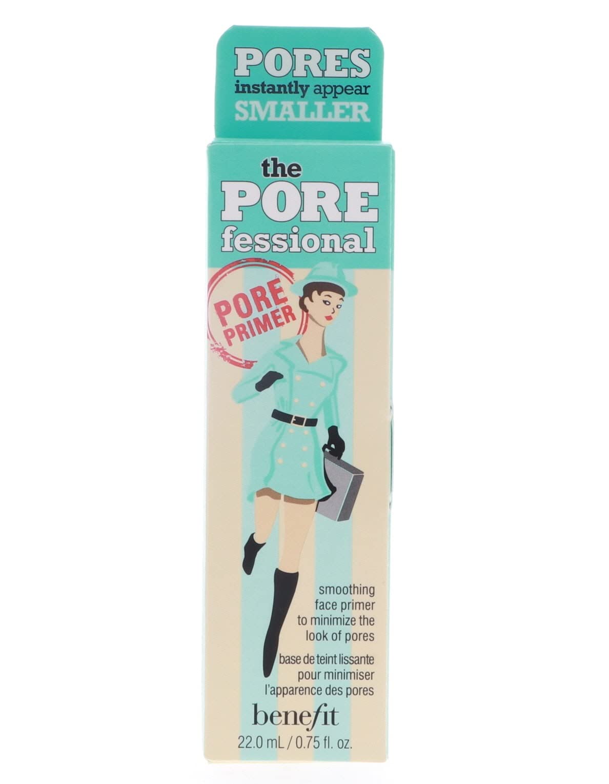 Benefit POREfessional twin tubes front packaging showing compact travel-ready primer