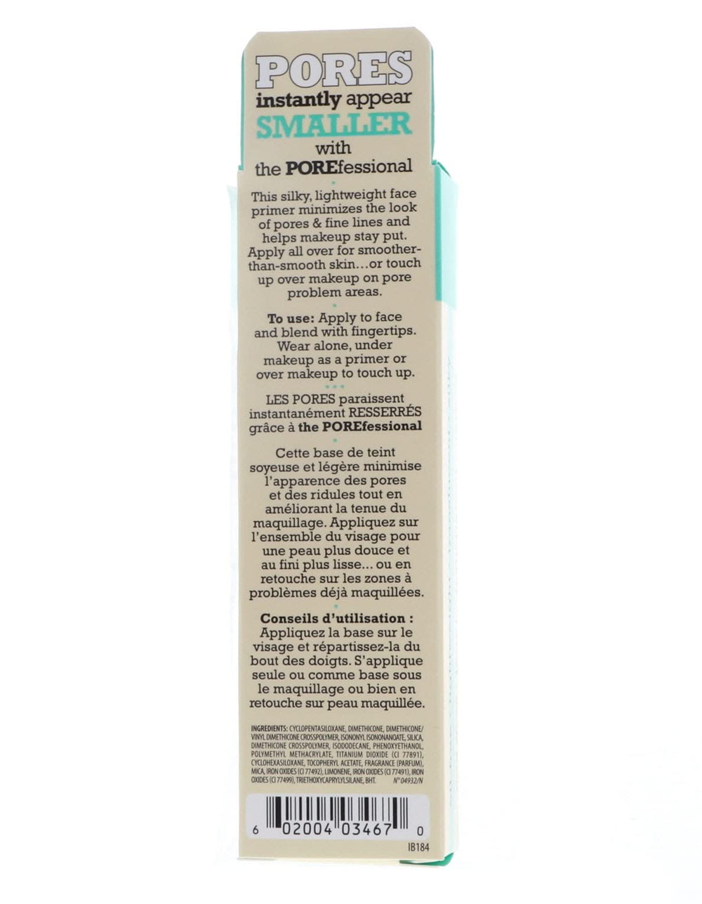 Benefit POREfessional tubes beside makeup bag showing convenient travel and everyday use