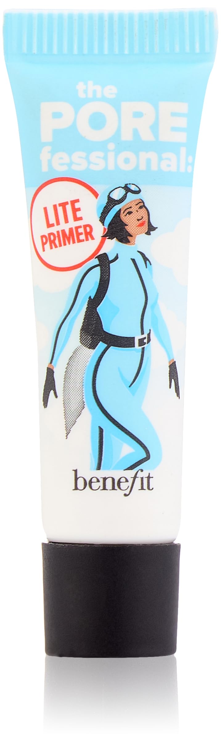 Benefit The POREfessional Lite front packaging showing compact 0.1 oz travel tube and branding