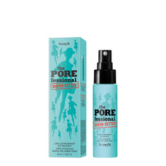 Benefit POREfessional Super Setter spray in action delivering a weightless matte finish