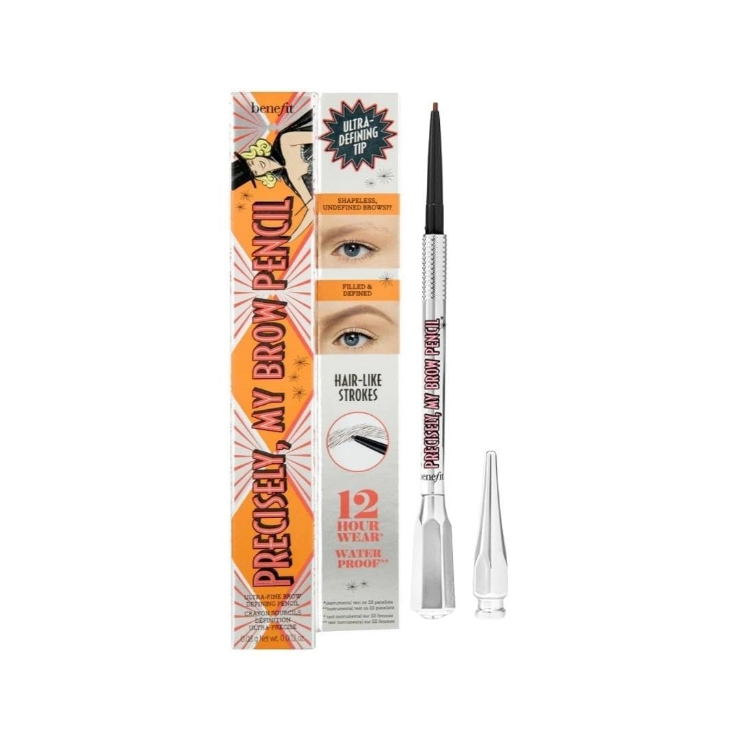 Benefit pencil front packaging showing shade label and box for product clarity and trust