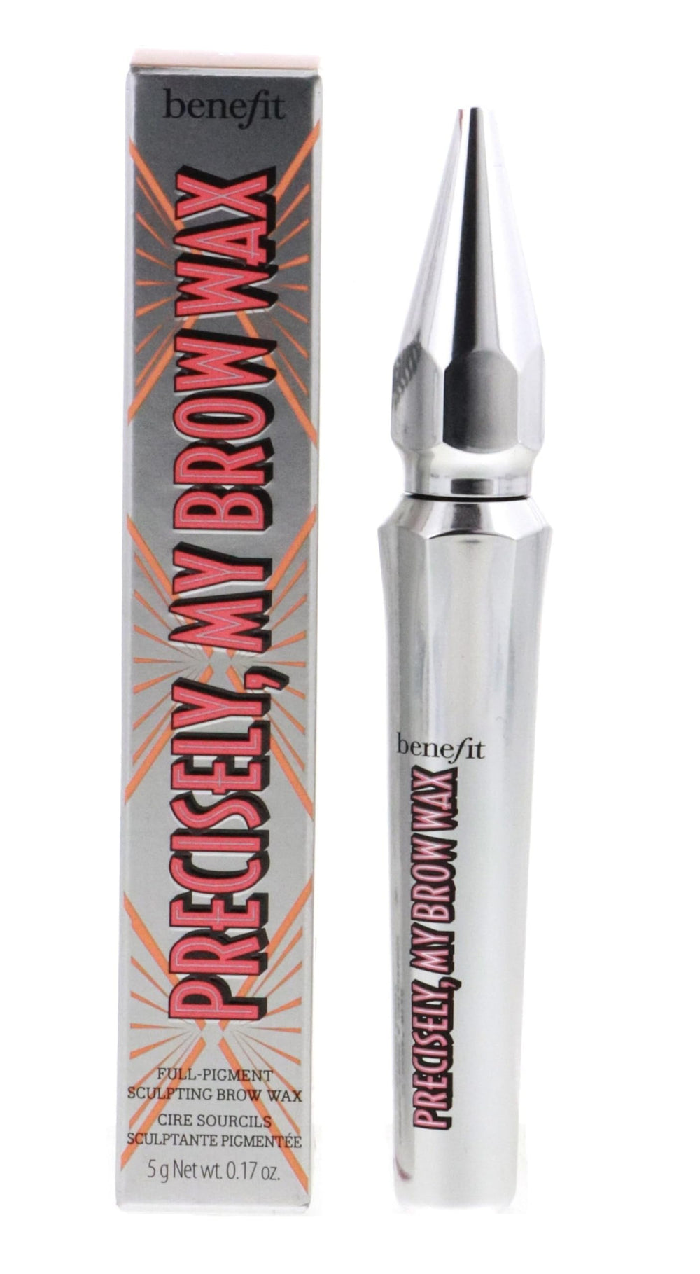 Benefit compact front view showing warm golden blonde shade and neat packaging
