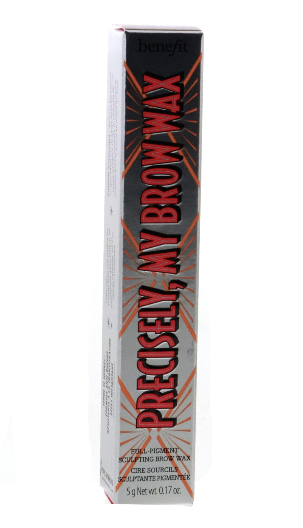 Benefit Precisely My Brow Wax warm light brown swatches show full-pigment shade.