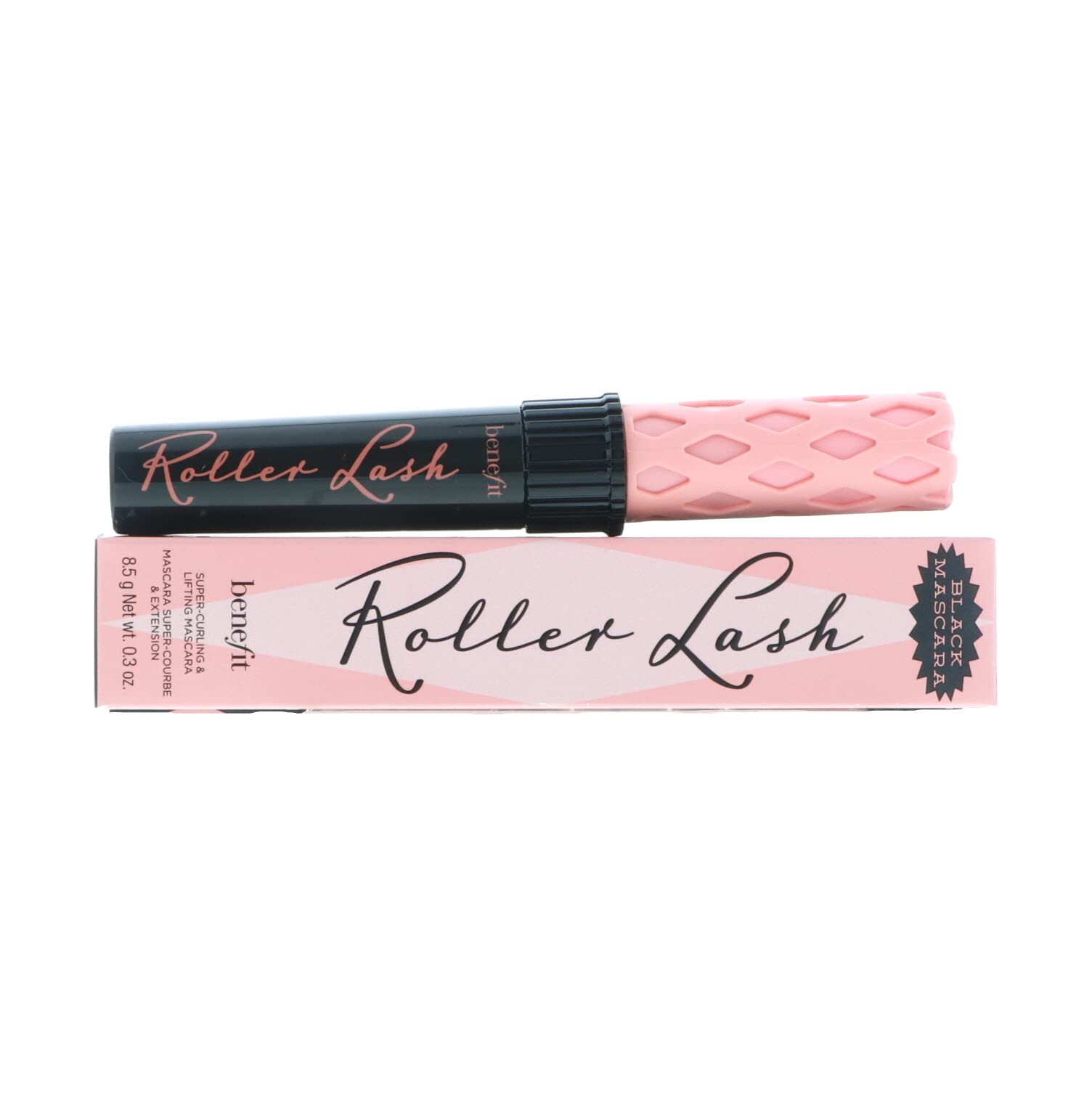 Benefit Roller Lash before-after shows noticeable curl and length.