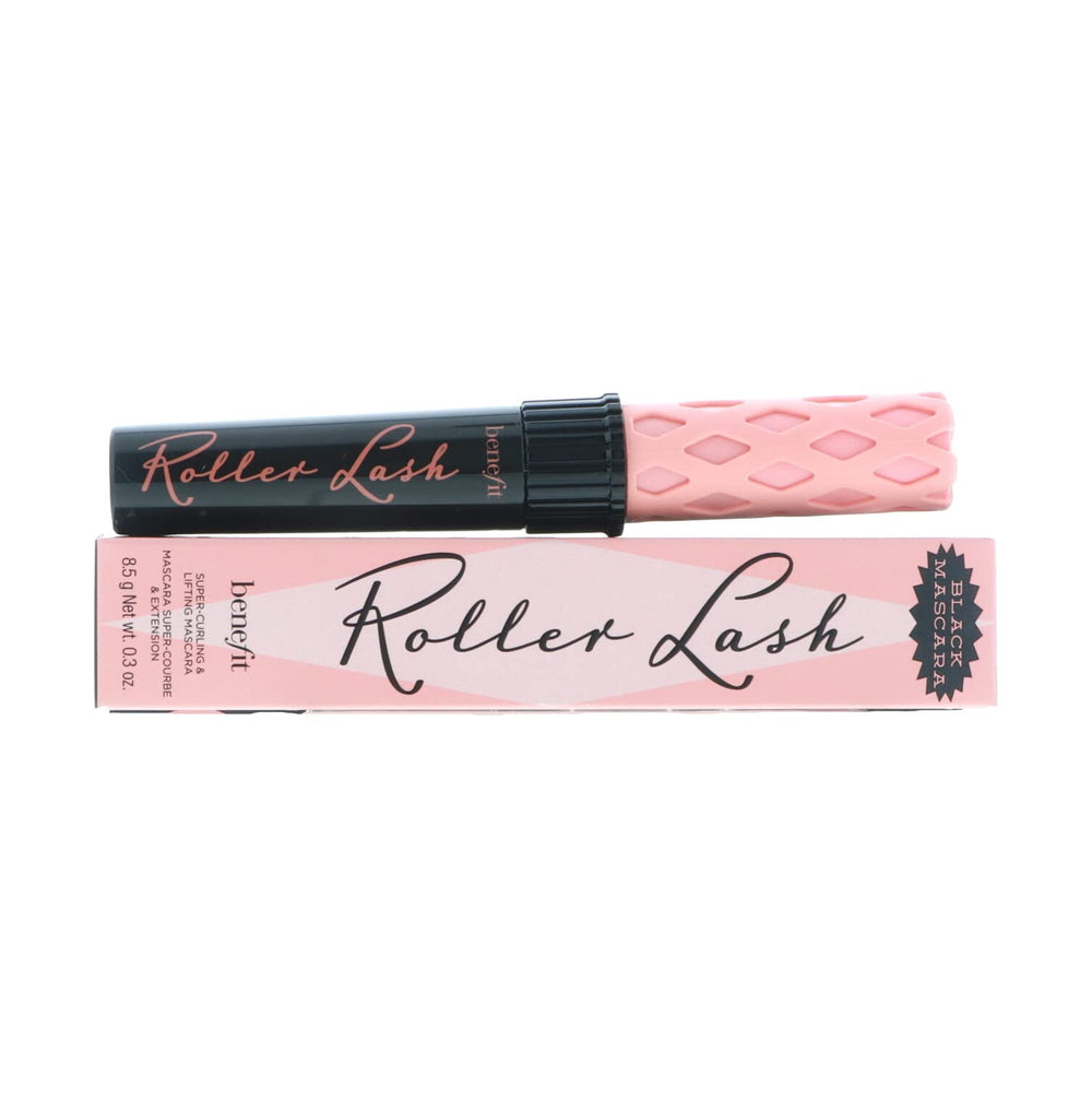 Benefit Roller Lash before-after shows noticeable curl and length.
