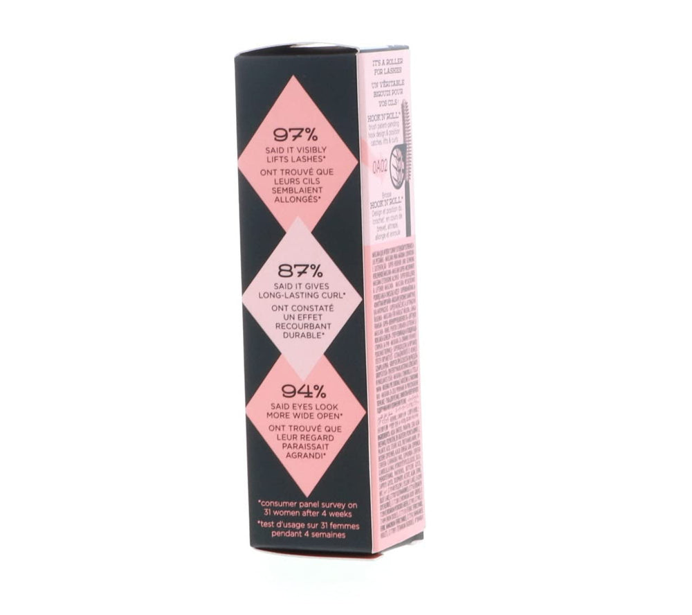 Benefit Roller Lash before and after lashes showing visible curl and separation benefit