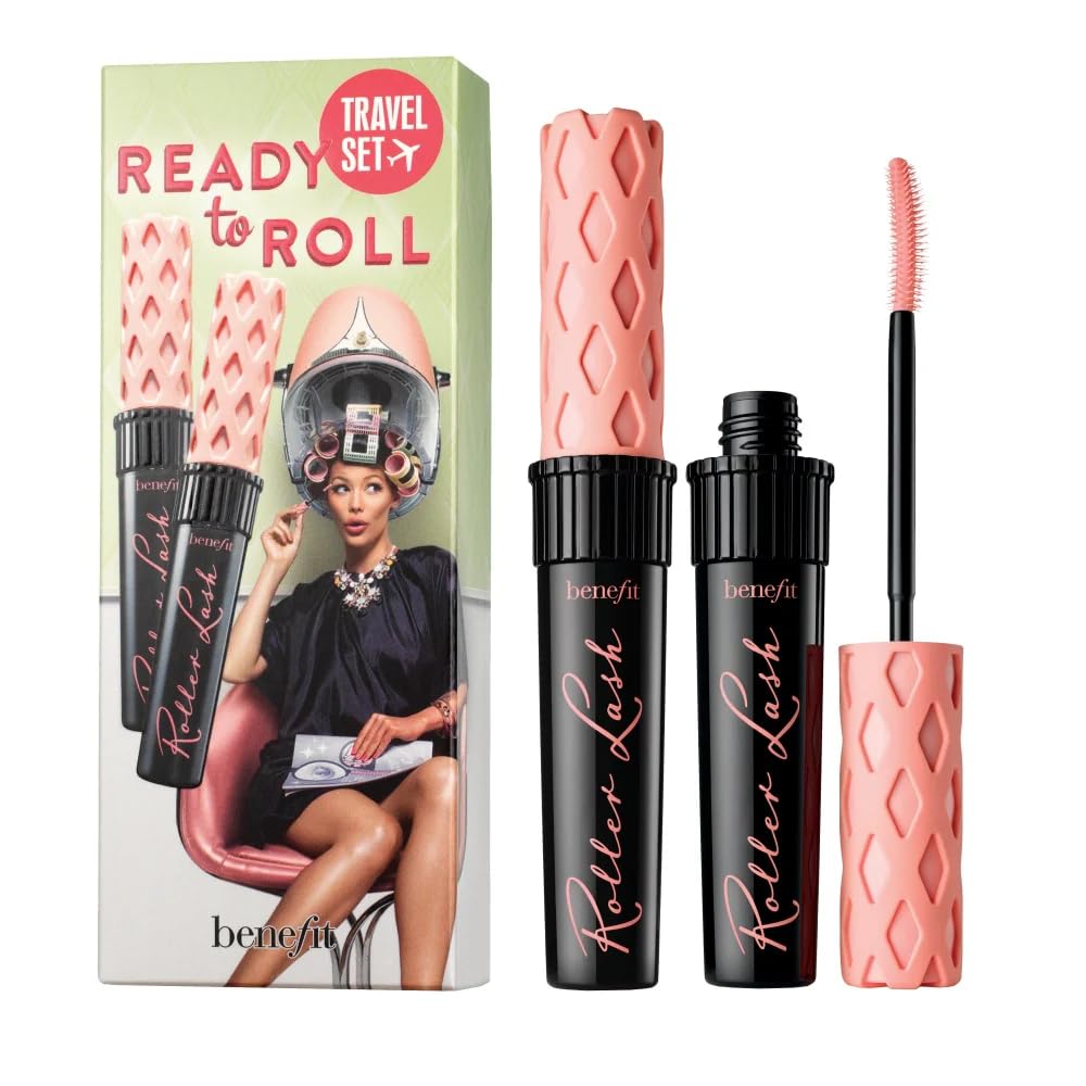 Benefit Roller Lash front packaging showing tube and brush, lifts and separates lashes