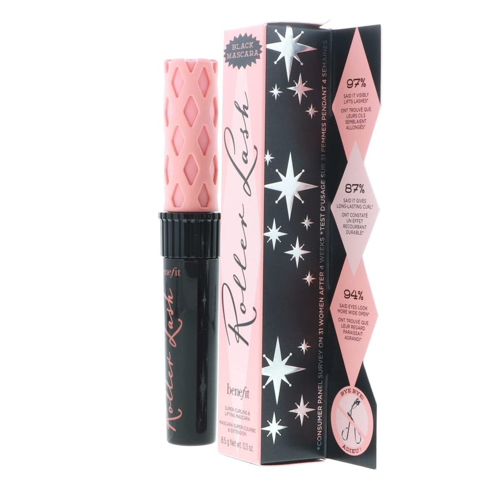 Benefit Roller Lash packaging-box demonstrates giftable design for curling mascara.