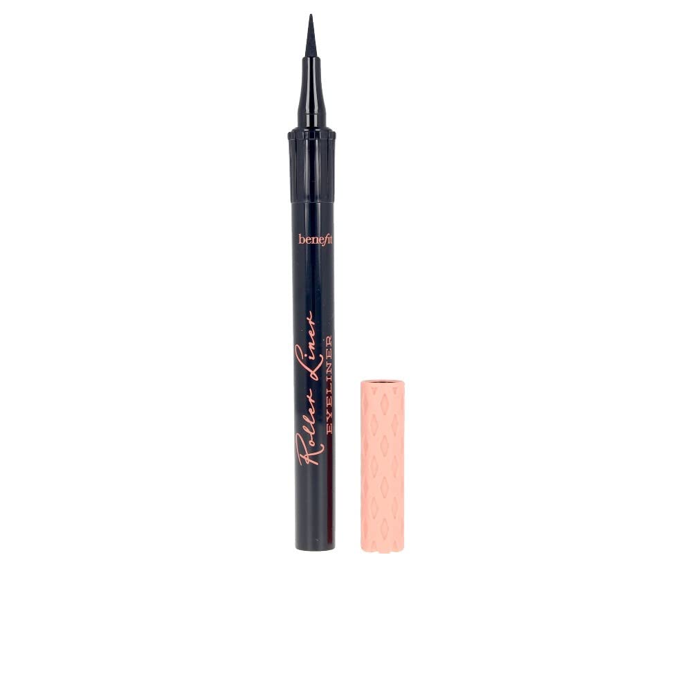 Benefit Roller Liner true matte liquid eyeliner tip-application for precise, budge-proof lines.
