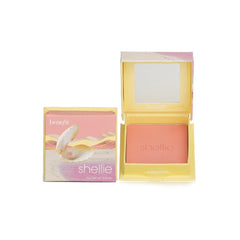Benefit Shellie compact front view showing sleek packaging and mirror benefit