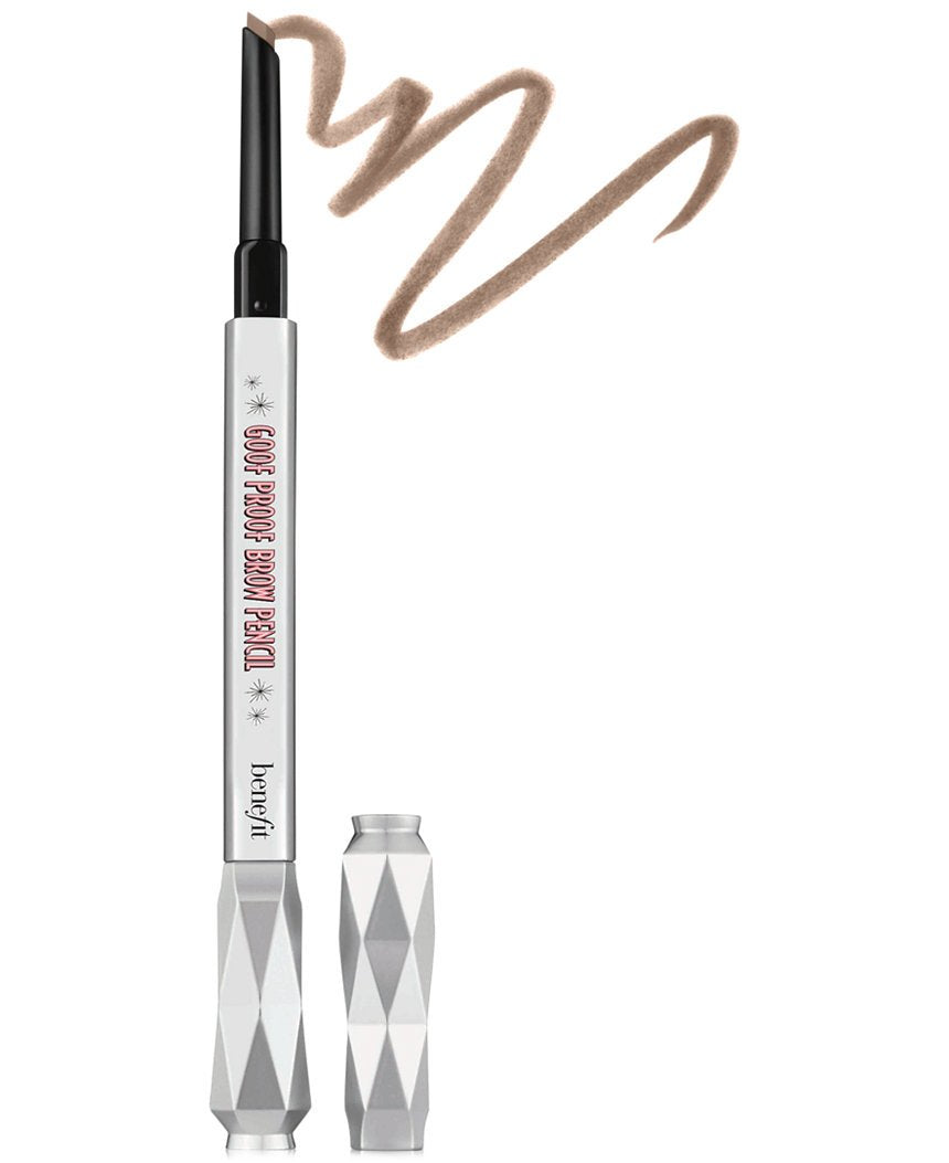 Benefit Super Easy Goof Proof Brow Pencil front view showing compact packaging and shade