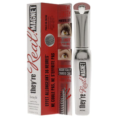 Benefit They're Real Magnet Extreme Lengthening Mascara close angle shows controlled, clump-free build