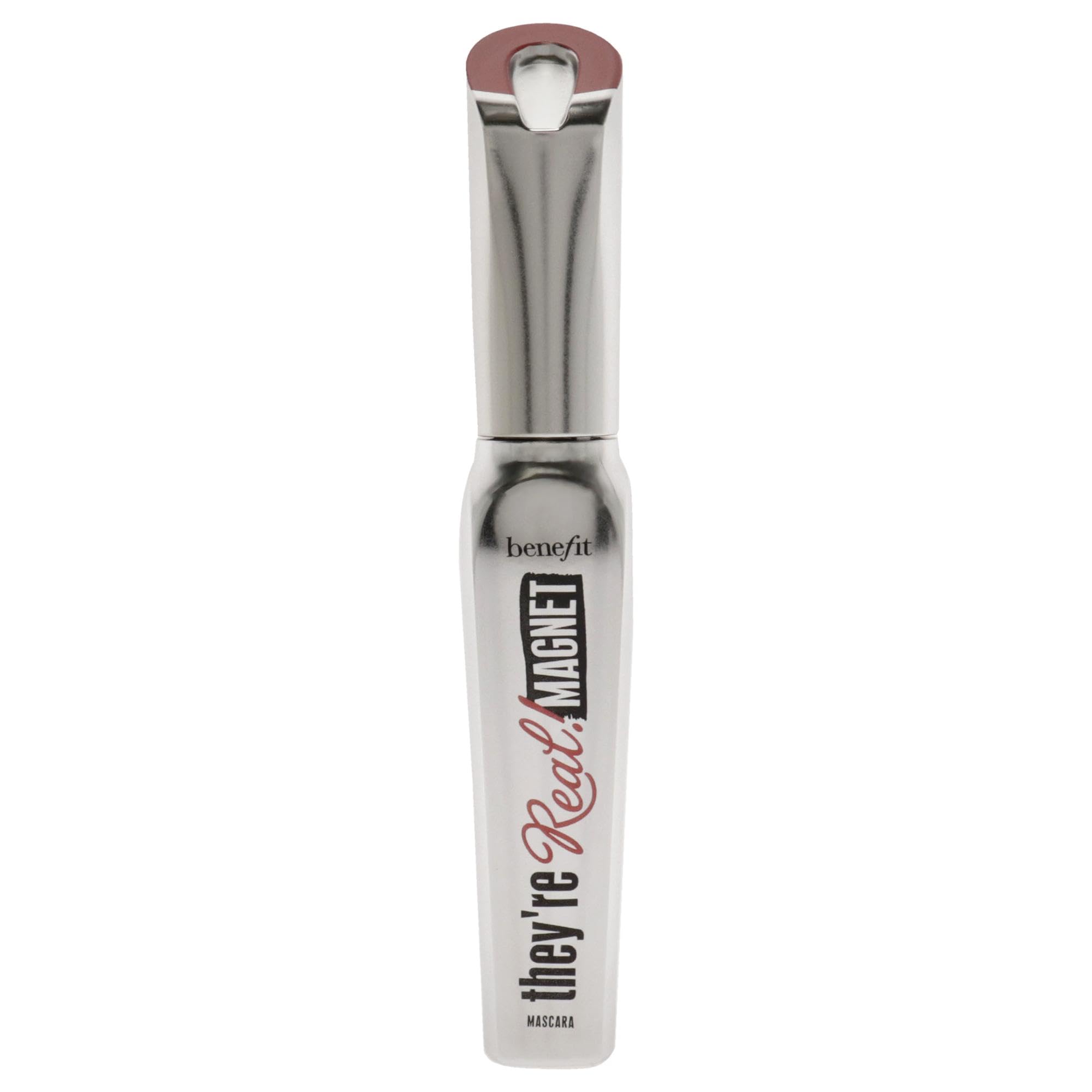 Benefit They're Real Magnet Extreme Lengthening Mascara wand demonstrates precise application for fuller lashes