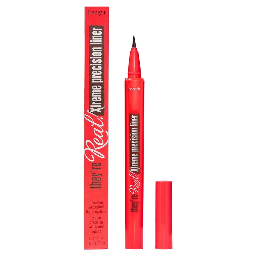 Benefit They're Real! Xtreme Precision Eye Liner Xtra Brown front view showing packaging and color