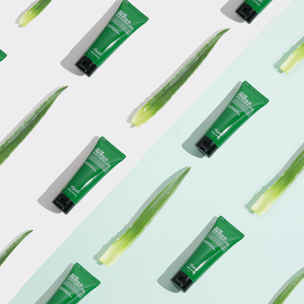 BENTON Aloe Propolis Soothing Gel travel-size packaging suitable for on-the-go skincare.