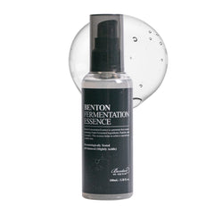 BENTON Fermentation Essence bottle closeup highlighting clean packaging and eco-friendly design.