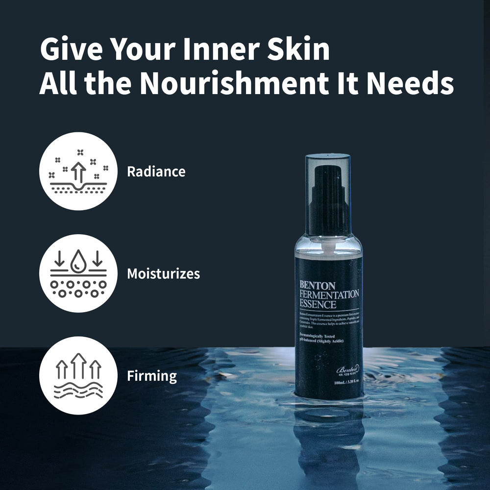 BENTON Fermentation Essence shows a lightweight, watery texture on glass.