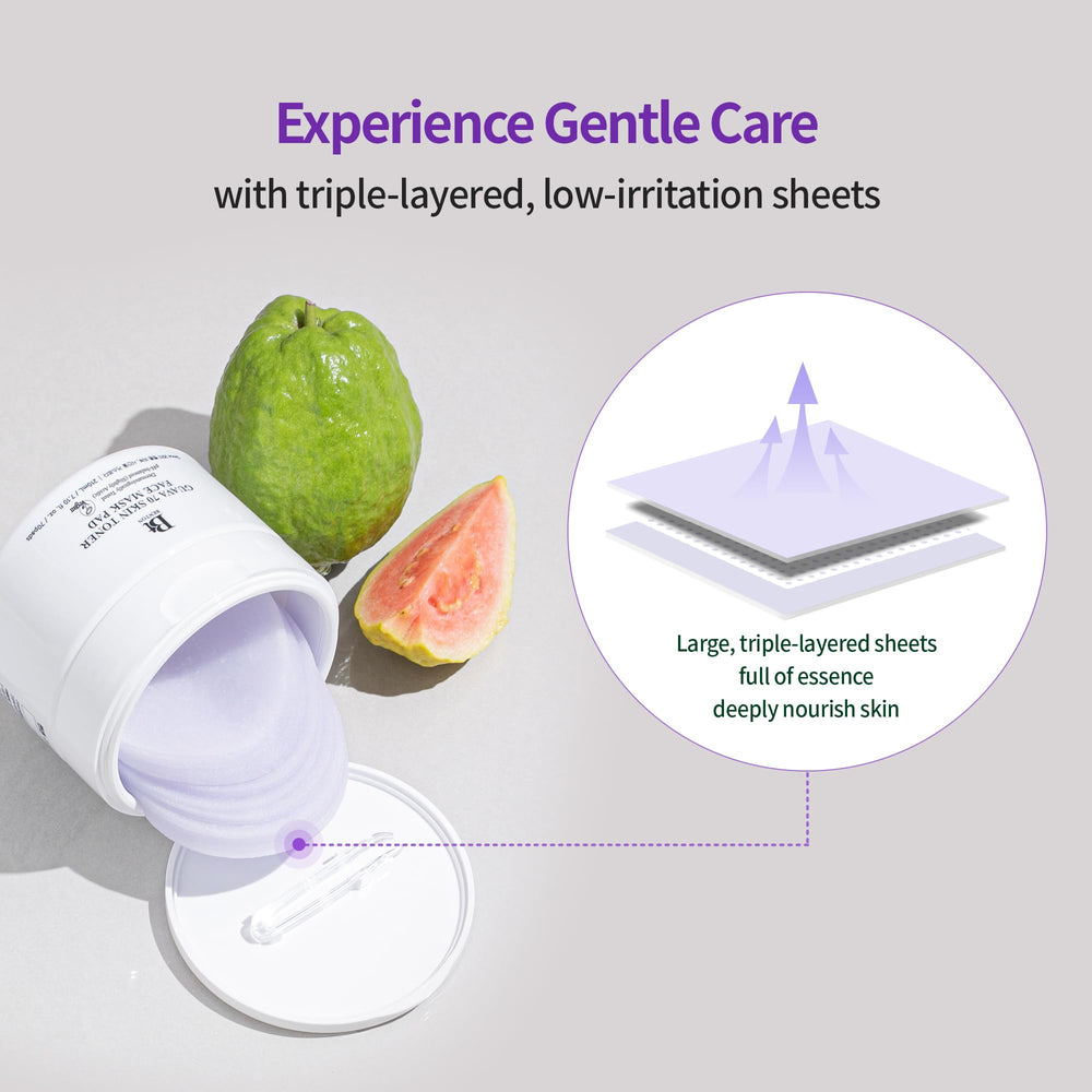 Benton Guava 70 toner pad hand holding shows easy, comfortable application
